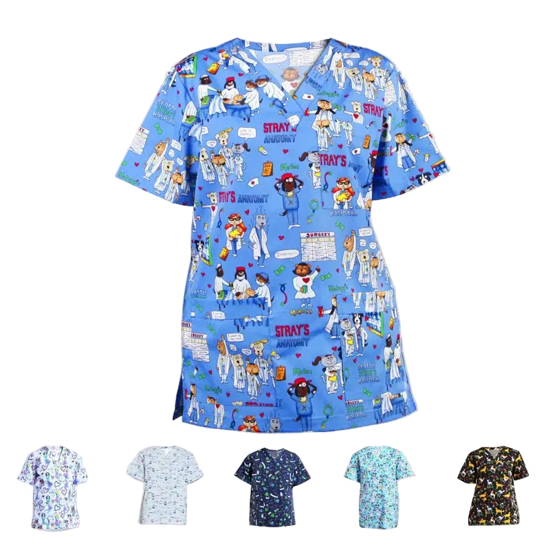 Uniforme clinique unisexe ANNO ProShield - Haut médical résistant au chlore (Modèle 09SS001) CJdropshipping