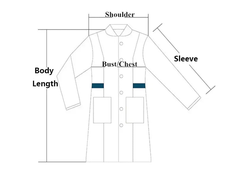 Blouse de laboratoire blanche, uniforme de médecin à manches longues, uniforme d'isolation pour homme, uniforme de laboratoire, uniforme de travail pour infirmière et étudiante MedSurgery Store For Digital Health