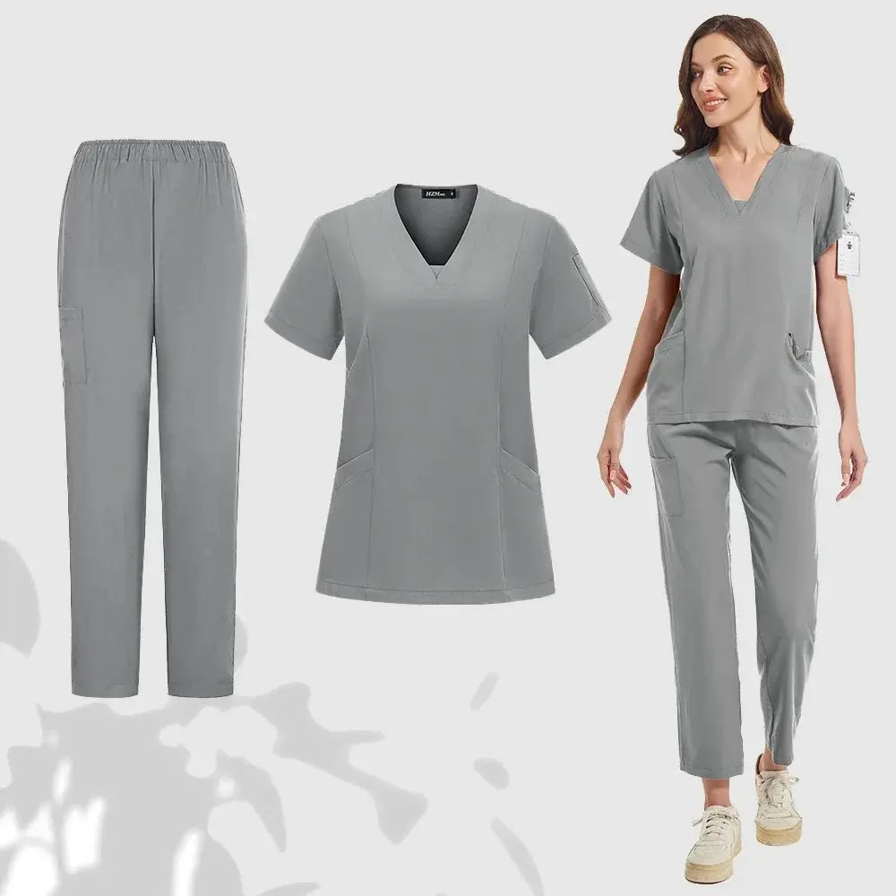 Ensemble d'uniformes médicaux pour hommes et femmes, vêtements de travail pour médecins, infirmières, cliniques dentaires, salons de beauté CJdropshipping