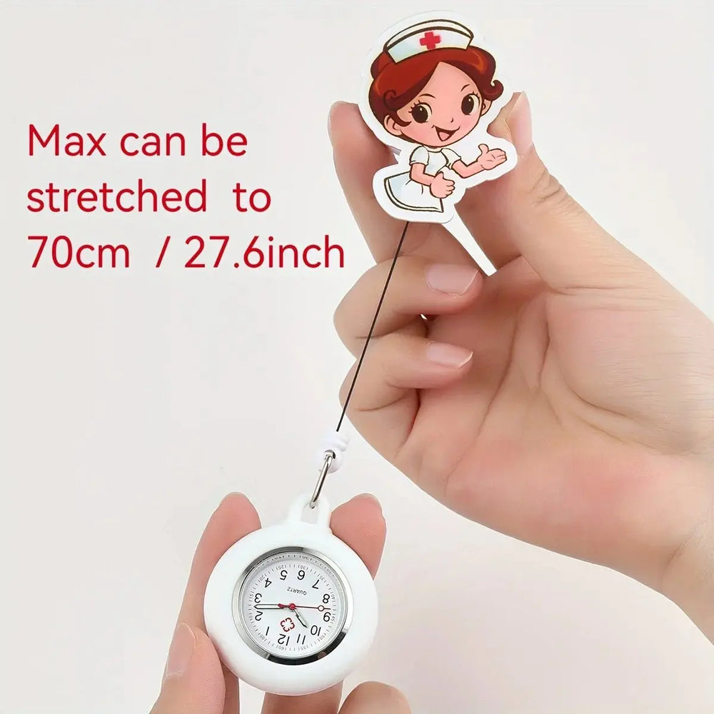 Montre d'infirmière adorable rechargeable et extensible avec bracelet en caoutchoucVêtements et accessoiresDSers - fulfilment - serviceMedSurgery Store For Digital Health1005008972727058 - whitewhiteMontre d'infirmière adorable rechargeable et extensible avec bracelet en caoutchouc