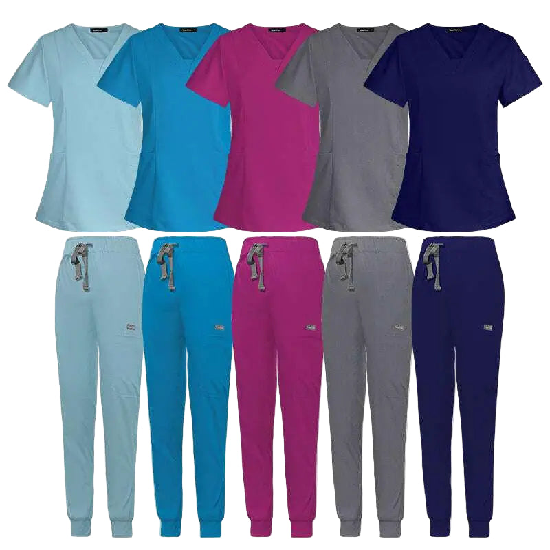 Combinaison chirurgicale fendue à col V Infirmière à manches courtesVêtements et accessoiresCJdropshippingMedSurgery Store For Digital HealthCJTZ153517201AZNavy BlueXSV - neck Split Surgical Gown Suit Female Short - sleeved Nurse