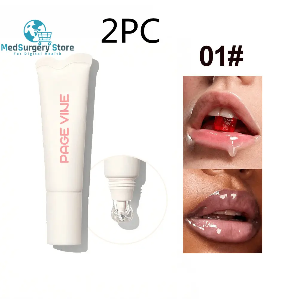 Baume à lèvres hydratant 4 couleurs avec propriétés exfoliantes - Brillant à lèvres longue durée pour femmes
