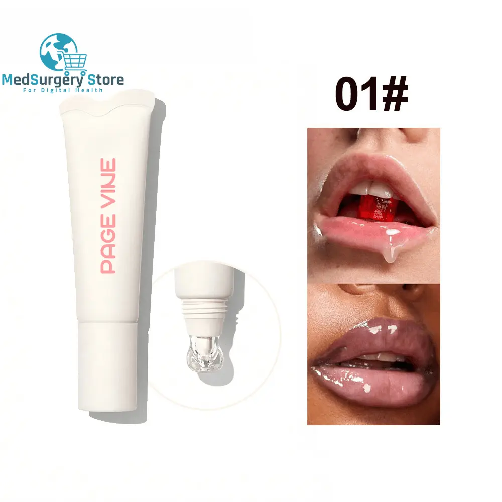 Baume à lèvres hydratant 4 couleurs avec propriétés exfoliantes - Brillant à lèvres longue durée pour femmes