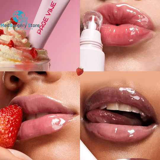 Baume à lèvres hydratant 4 couleurs avec propriétés exfoliantes - Brillant à lèvres longue durée pour femmes
