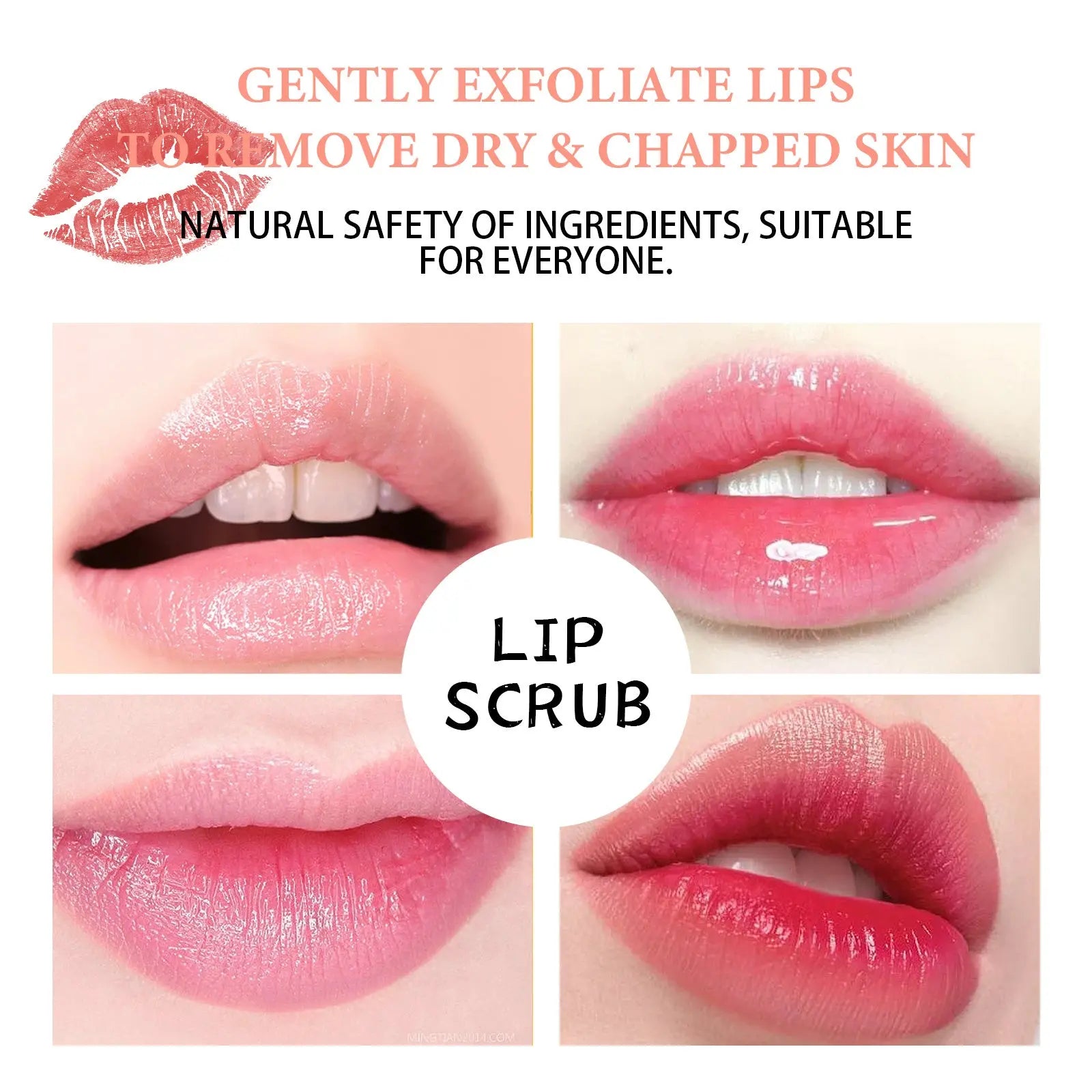 EELHOE Exfoliant pour les lèvres à la fraise - Hydratation intense et réparation des lèvres CJdropshipping