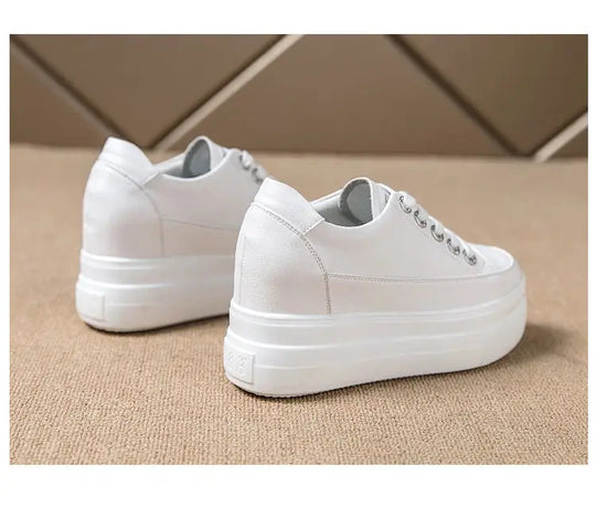 Chaussures ete femme espadrille femme basket femme compensé Baskets casual pour femmes, chaussures blanches respirantes et confortables avec talons de 8CM, hauteur de la plateforme augmentée, automne, 2022 MedSurgery Store For Digital Health