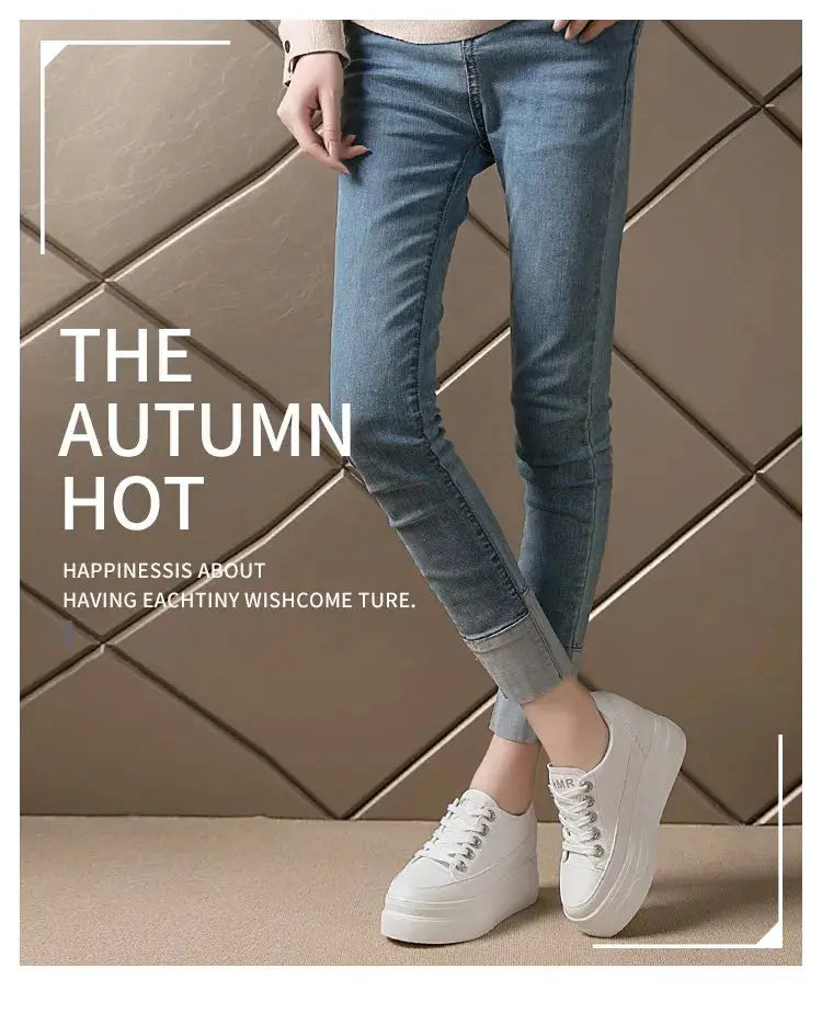 Chaussures ete femme espadrille femme basket femme compensé Baskets casual pour femmes, chaussures blanches respirantes et confortables avec talons de 8CM, hauteur de la plateforme augmentée, automne, 2022 MedSurgery Store For Digital Health