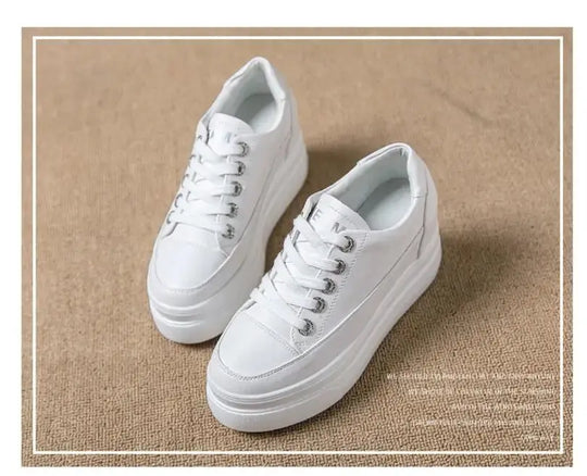 Chaussures ete femme espadrille femme basket femme compensé Baskets casual pour femmes, chaussures blanches respirantes et confortables avec talons de 8CM, hauteur de la plateforme augmentée, automne, 2022 MedSurgery Store For Digital Health