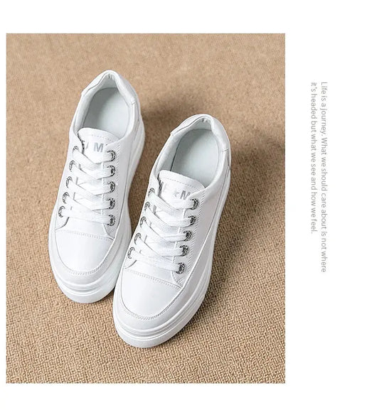 Chaussures ete femme espadrille femme basket femme compensé Baskets casual pour femmes, chaussures blanches respirantes et confortables avec talons de 8CM, hauteur de la plateforme augmentée, automne, 2022 MedSurgery Store For Digital Health