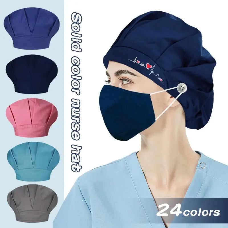 Bonnets de travail pour femmes, chapeau unisexe réglable en coton, couvre-chef, vêtement de travail, bonnet de travail sanitaire respirant CJdropshipping