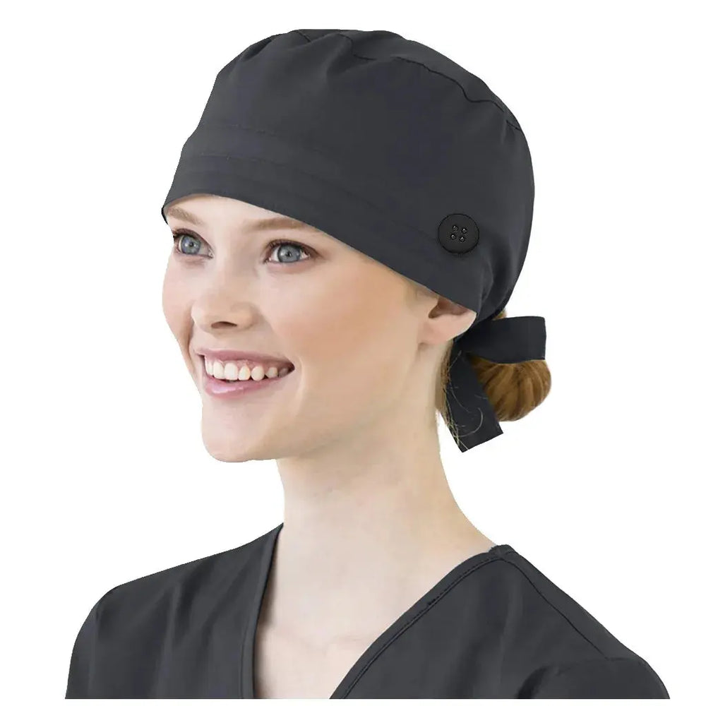 Casquettes de couleur unie avec bouton pour le soin des animaux, casquettes pour le travail en agence, casquettes pour le travail dans la beauté, casquettes pour les soins infirmiers en laboratoire CJdropshipping