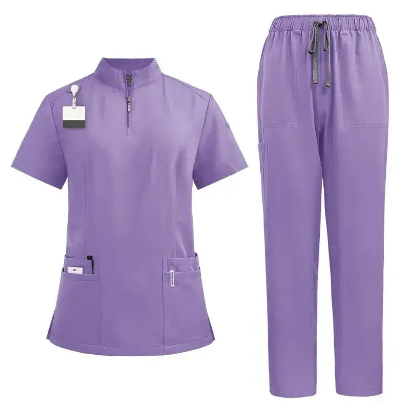 Blouse chirurgicale pour médecin et infirmière, ensemble de gommage pour femme, vêtements de travail pour salon de beauté, blouse clinique, pantalon de gommage, tunique d'infirmière pour Spa CJdropshipping