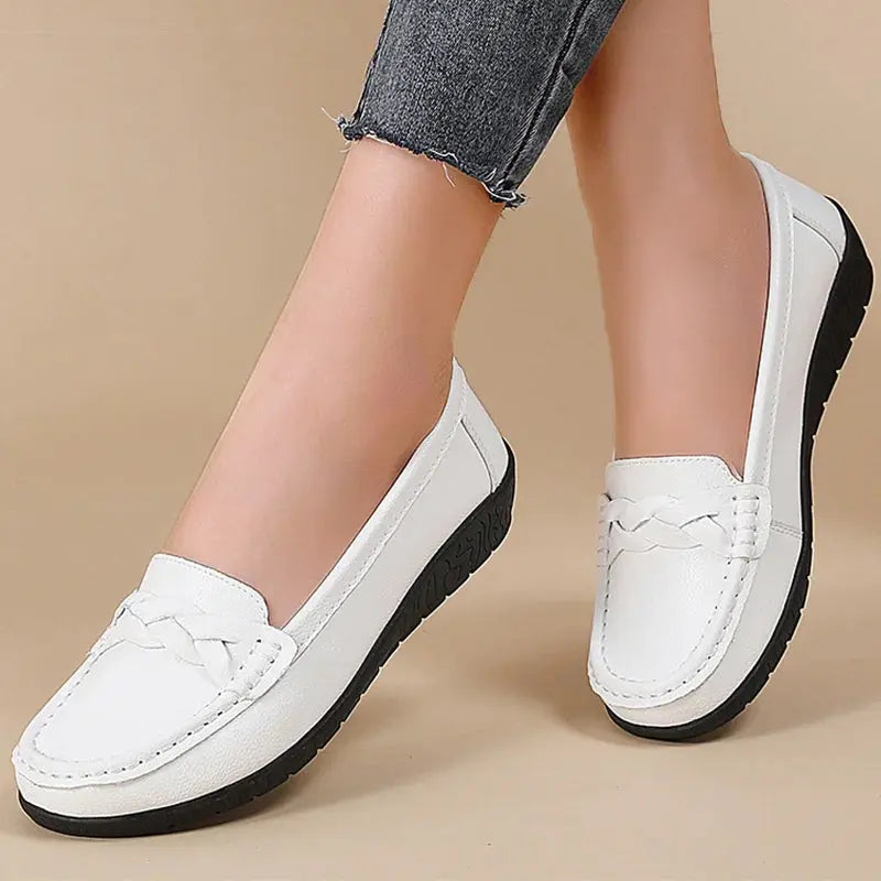 Chaussures pour femmes 2025, Nouvelles chaussures plates en cuir souple, Mocassins pour femmes, Chaussures plates décontractées, Chaussures pour femmes, Chaussures blanches pour femmes MedSurgery Store For Digital Health