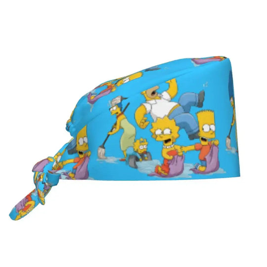 Casquette de travail réglable personnalisée avec explosion de cerveau, casquette chirurgicale des Simpsons, casquette chirurgicale pour infirmier, médecin, chirurgien, pour Chef MedSurgery Store For Digital Health