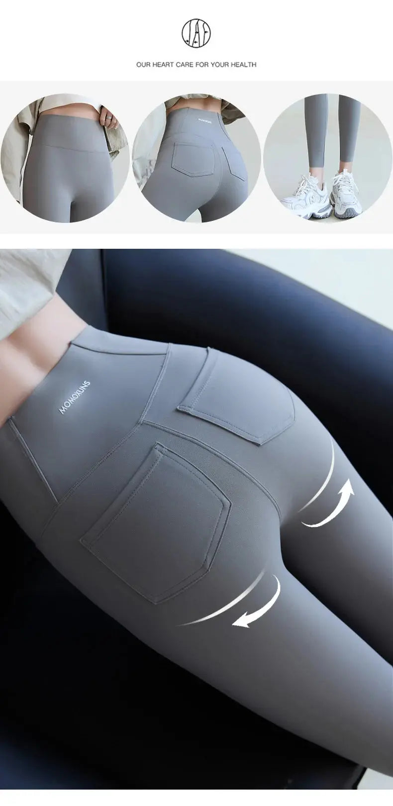 BIVIGAOS 2025 Printemps Été poche arrière Peau de requin Leggings femmes serré blanc Casual sport Fitness Leggings Leggings skinny pantalon MedSurgery Store For Digital Health