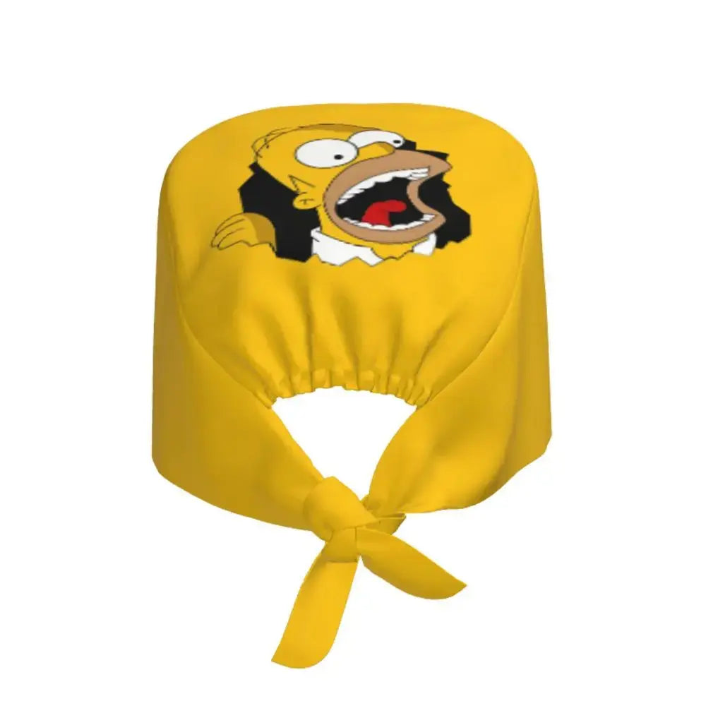 Personnalisé The Simpsons Cartoon Staff Medical Scrubs Hat Men Women Medical Nursing Surgical Scrub Caps MedSurgery Store For Digital Health