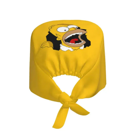 Personnalisé The Simpsons Cartoon Staff Medical Scrubs Hat Men Women Medical Nursing Surgical Scrub Caps MedSurgery Store For Digital Health