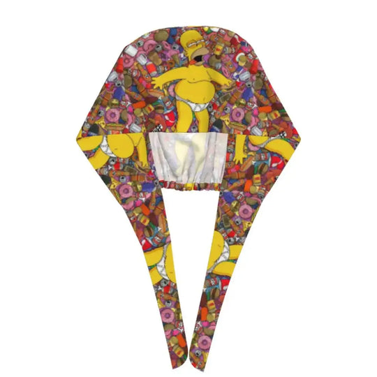 Personnalisé The Simpsons Cartoon Staff Medical Scrubs Hat Men Women Medical Nursing Surgical Scrub Caps MedSurgery Store For Digital Health