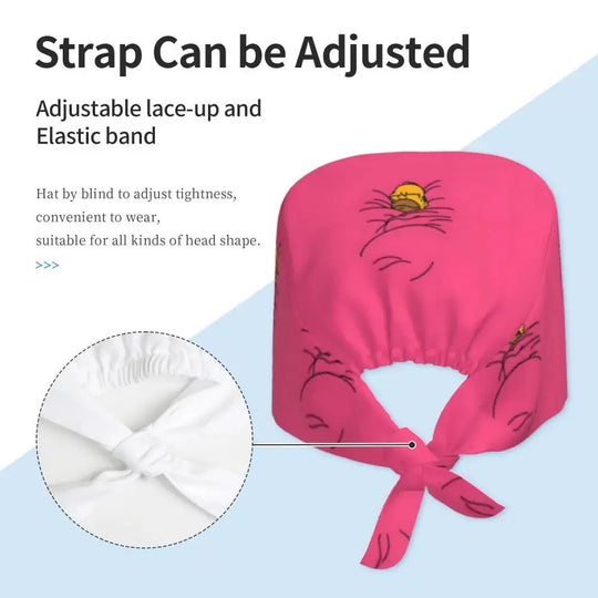 Personnalisé The Simpsons Cartoon Staff Medical Scrubs Hat Men Women Medical Nursing Surgical Scrub Caps MedSurgery Store For Digital Health