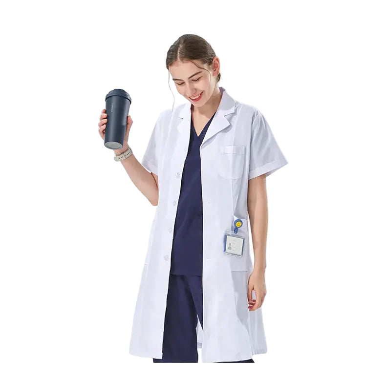 Blouse de laboratoire blanche bon marché pour femmes, hommes, étudiants, chimie, professionnels de la santé, infirmière, manches longues, blouse de médecin XK002 MedSurgery Store For Digital Health