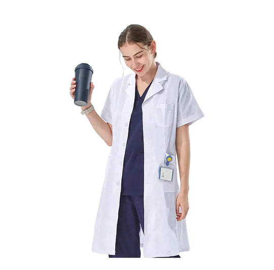 Blouse de laboratoire blanche bon marché pour femmes, hommes, étudiants, chimie, professionnels de la santé, infirmière, manches longues, blouse de médecin XK002 MedSurgery Store For Digital Health