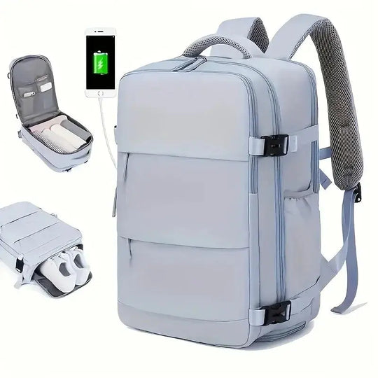 Sac à dos de voyage de grande capacité pour femmes, multifonctionnel, rangement pour chaussures, multicouche, séparation sèche et humide, imperméable MedSurgery Store For Digital Health