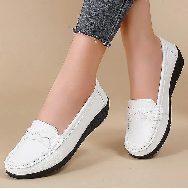 Chaussures pour femmes 2025, Nouvelles chaussures plates en cuir souple, Mocassins pour femmes, Chaussures plates décontractées, Chaussures pour femmes, Chaussures blanches pour femmes MedSurgery Store For Digital Health