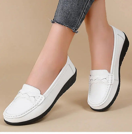 Chaussures pour femmes 2025, Nouvelles chaussures plates en cuir souple, Mocassins pour femmes, Chaussures plates décontractées, Chaussures pour femmes, Chaussures blanches pour femmes MedSurgery Store For Digital Health