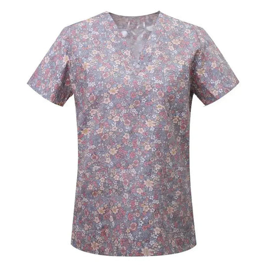 Blouse en coton imprimé animalier, blouse chirurgicale pour clinique vétérinaire, hôpital, soins infirmiers CJdropshipping
