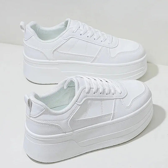 Baskets blanches pour femmes, chaussures décontractées en cuir de haute qualité, chaussures de sport haut de gamme pour femmes, chaussures à plateforme vulcanisée MedSurgery Store For Digital Health