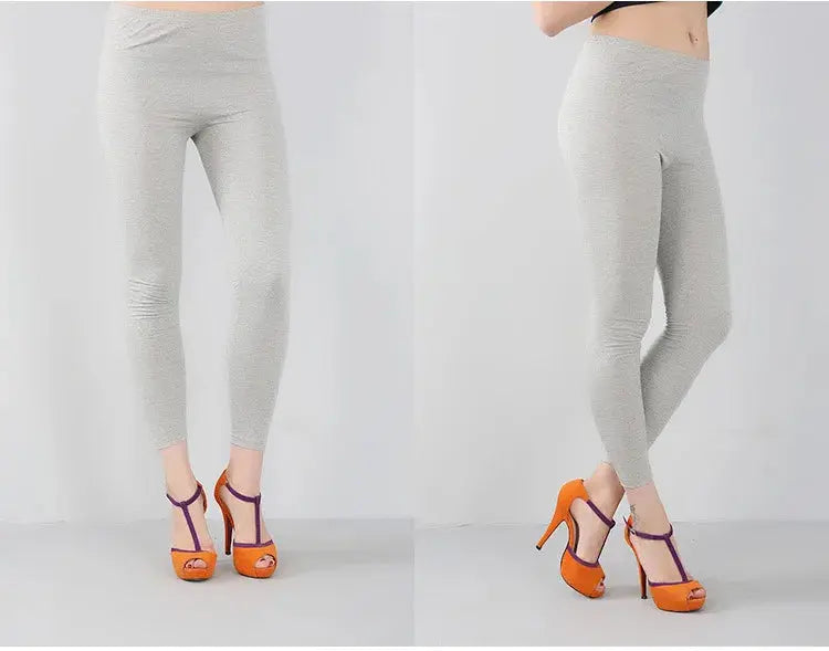 Leggings extensibles en fibre de bambou pour femmes, neuf points, décontractés, grande taille, printemps, été et automne, nouveau de 2024 DSers Fulfillment