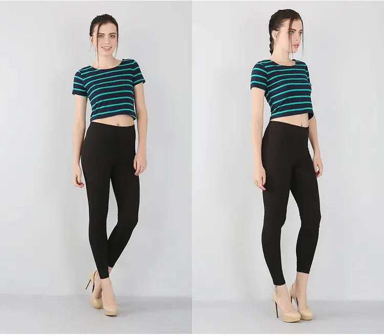 Leggings extensibles en fibre de bambou pour femmes, neuf points, décontractés, grande taille, printemps, été et automne, nouveau de 2024 DSers Fulfillment