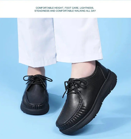 STRONGSHEN, chaussures blanches à plateforme, chaussures d'infirmières, chaussures de travail légères et confortables, chaussures à enfiler à la mode pour les femmes MedSurgery Store For Digital Health