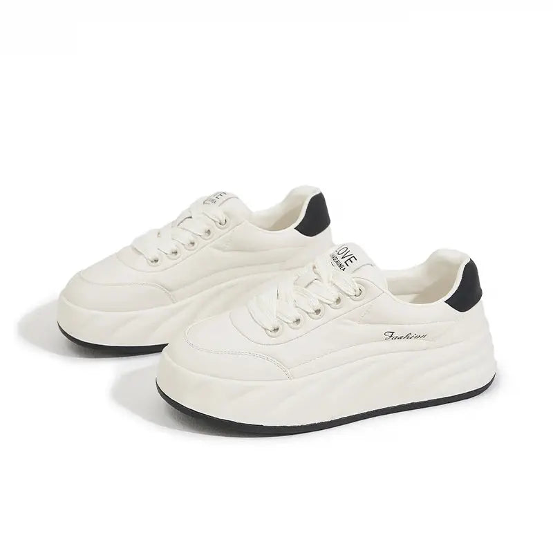 Chaussures blanches pour femmes 2025, nouvelles baskets plates, style coréen, sport décontracté, chaussures à pain polyvalentes MedSurgery Store For Digital Health