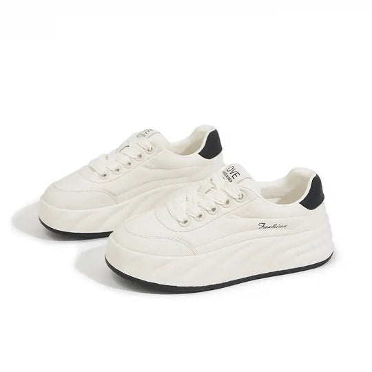 Chaussures blanches pour femmes 2025, nouvelles baskets plates, style coréen, sport décontracté, chaussures à pain polyvalentes MedSurgery Store For Digital Health