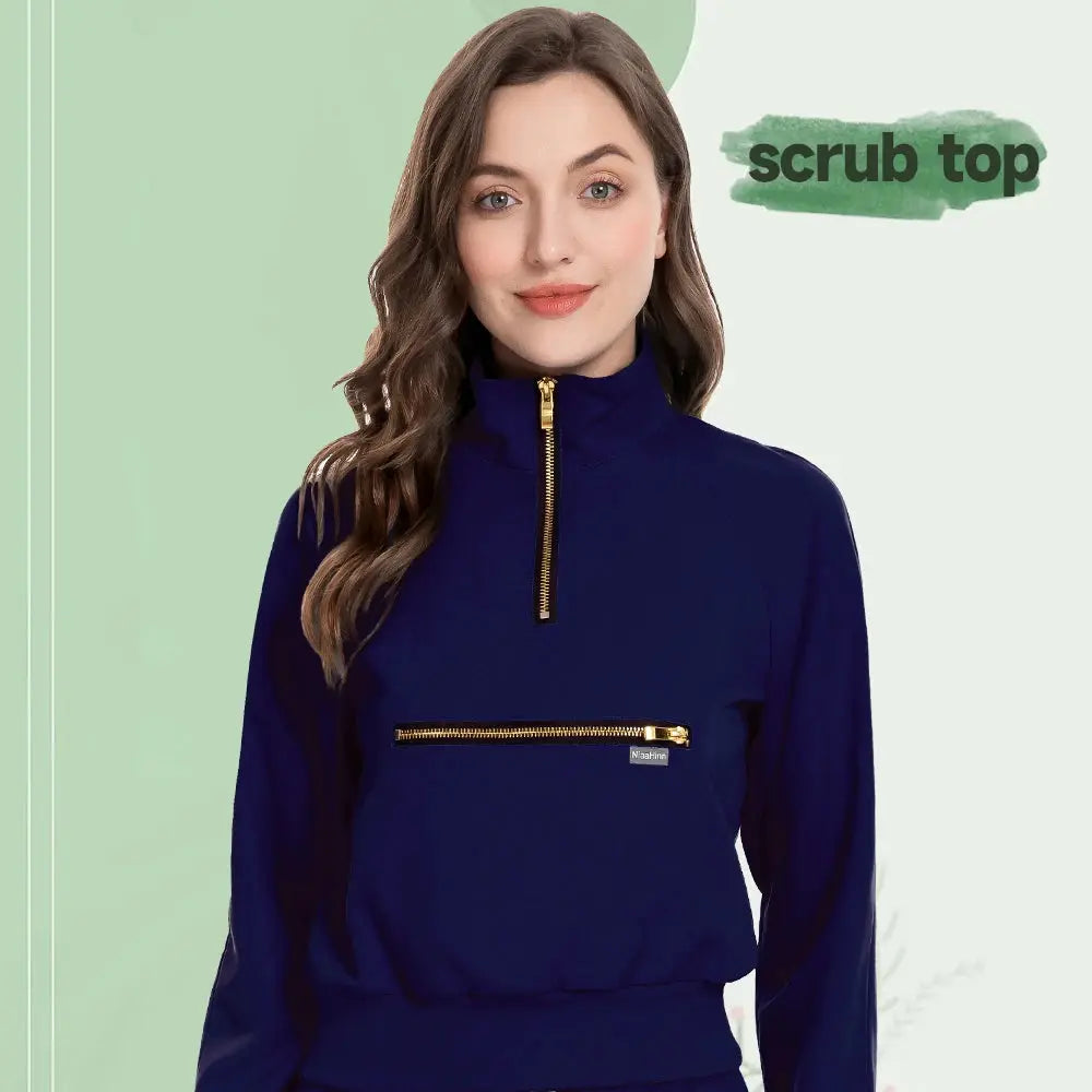 MSORMOSIA Elite Surgical Jacket - Veste de bloc élastique avec poches professionnelles (MSO-42035-37) CJdropshipping