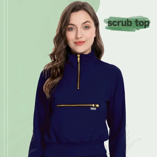 MSORMOSIA Elite Surgical Jacket - Veste de bloc élastique avec poches professionnelles (MSO-42035-37) CJdropshipping