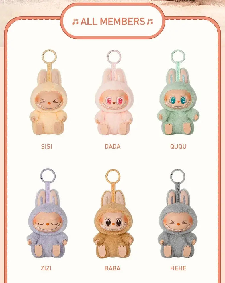 POP MART Les monstres ont un siège Porte-clés avec pendentif peluche vinyle boîte aveugle jouets boîte mystère MedSurgery Store For Digital Health