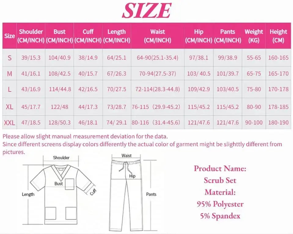 Nouvel ensemble d'uniformes médicaux, d'uniformes de médecin, de blouses de chirurgie, de vêtements de travail pour salons de beauté, de vêtements de travail pour dentistes CJdropshipping