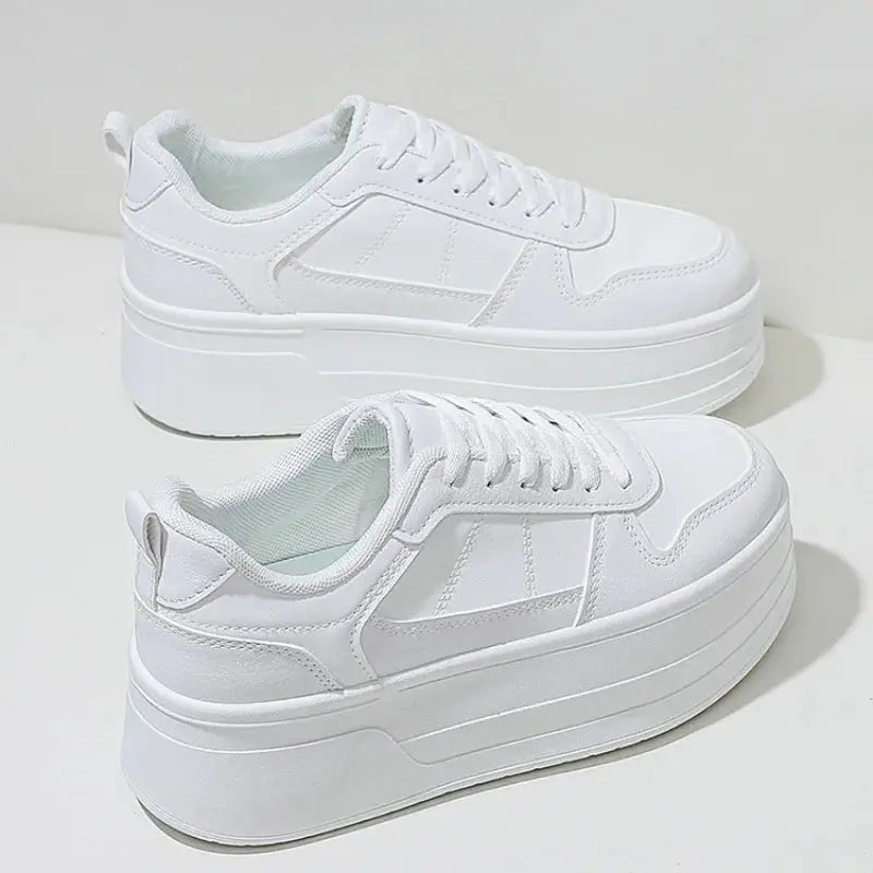 Baskets blanches pour femmes, chaussures décontractées en cuir de haute qualité, chaussures de sport haut de gamme pour femmes, chaussures à plateforme vulcanisée MedSurgery Store For Digital Health