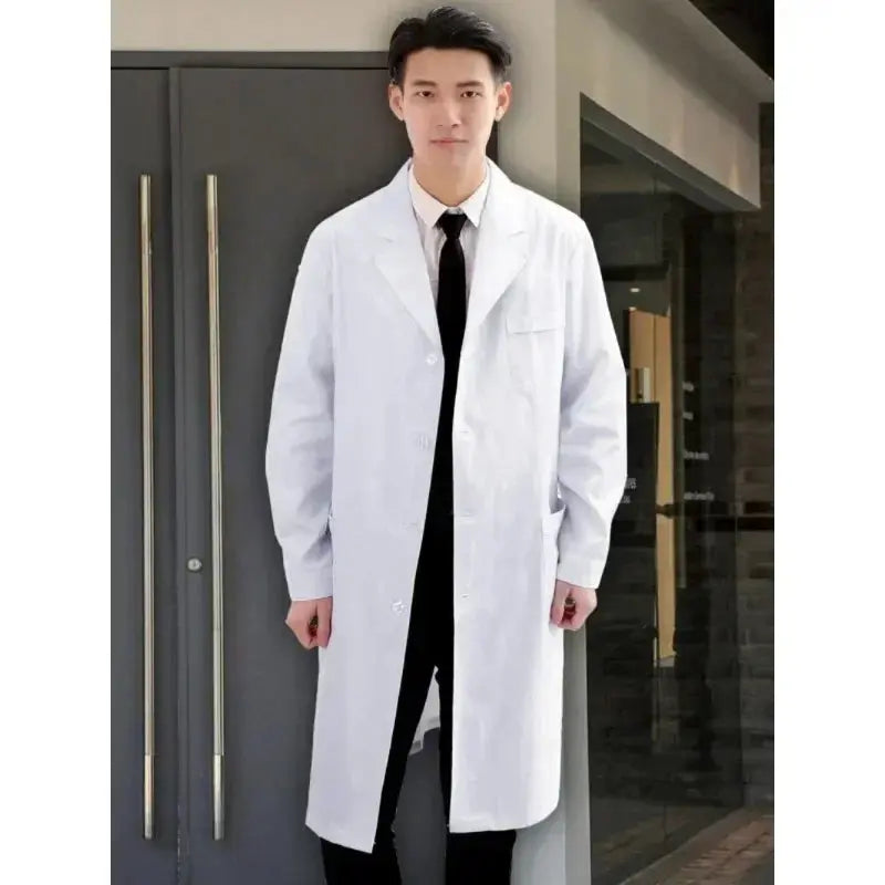 Combinaison d'infirmière, blouse blanche, uniforme médical à manches longues pour femme, blouse de laboratoire médical à manches courtes pour homme, chimie de laboratoire universitaire MedSurgery Store For Digital Health