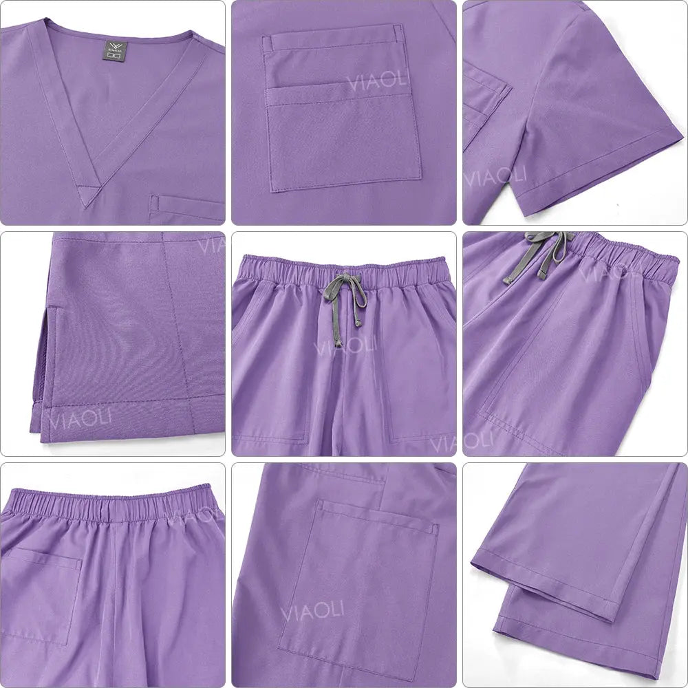 Uniforme médical pour femme, ensemble de blouses d'hôpital, vente en gros, uniformes d'infirmières, vêtements de travail pour les pharmacies et les cliniques de soins de santé CJdropshipping