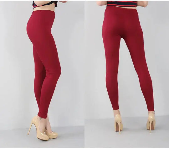 Leggings extensibles en fibre de bambou pour femmes, neuf points, décontractés, grande taille, printemps, été et automne, nouveau de 2024 DSers Fulfillment