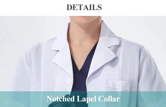 Blouse de laboratoire blanche bon marché pour femmes, hommes, étudiants, chimie, professionnels de la santé, infirmière, manches longues, blouse de médecin XK002 MedSurgery Store For Digital Health