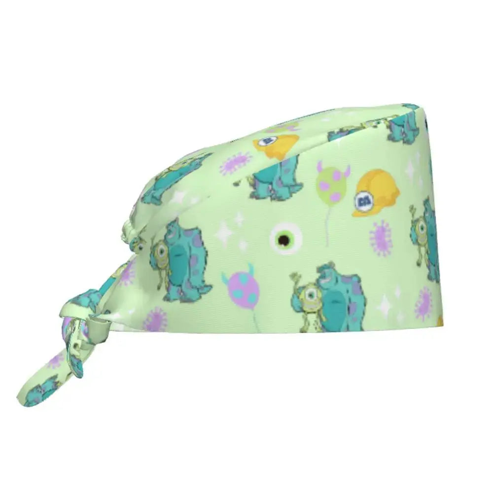 Casquette de travail réglable personnalisée avec dessin animé Monsters University, casquette chirurgicale pour hommes et femmes, casquette chirurgicale pour infirmières, médecins et chirurgiens MedSurgery Store For Digital Health