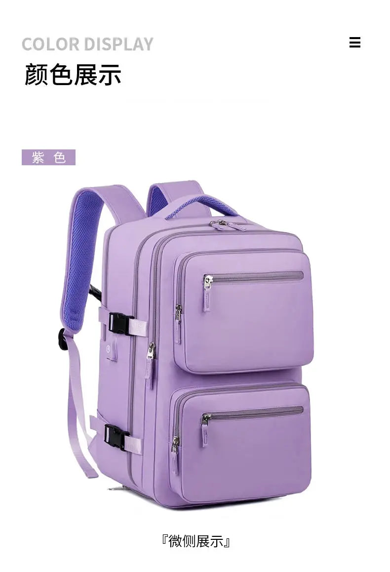 Grand sac à dos de voyage pour femmes et hommes, sac de cabine, sac à dos d'avion imperméable multifonctionnel avec chargement USB, sac à dos antivol MedSurgery Store For Digital Health