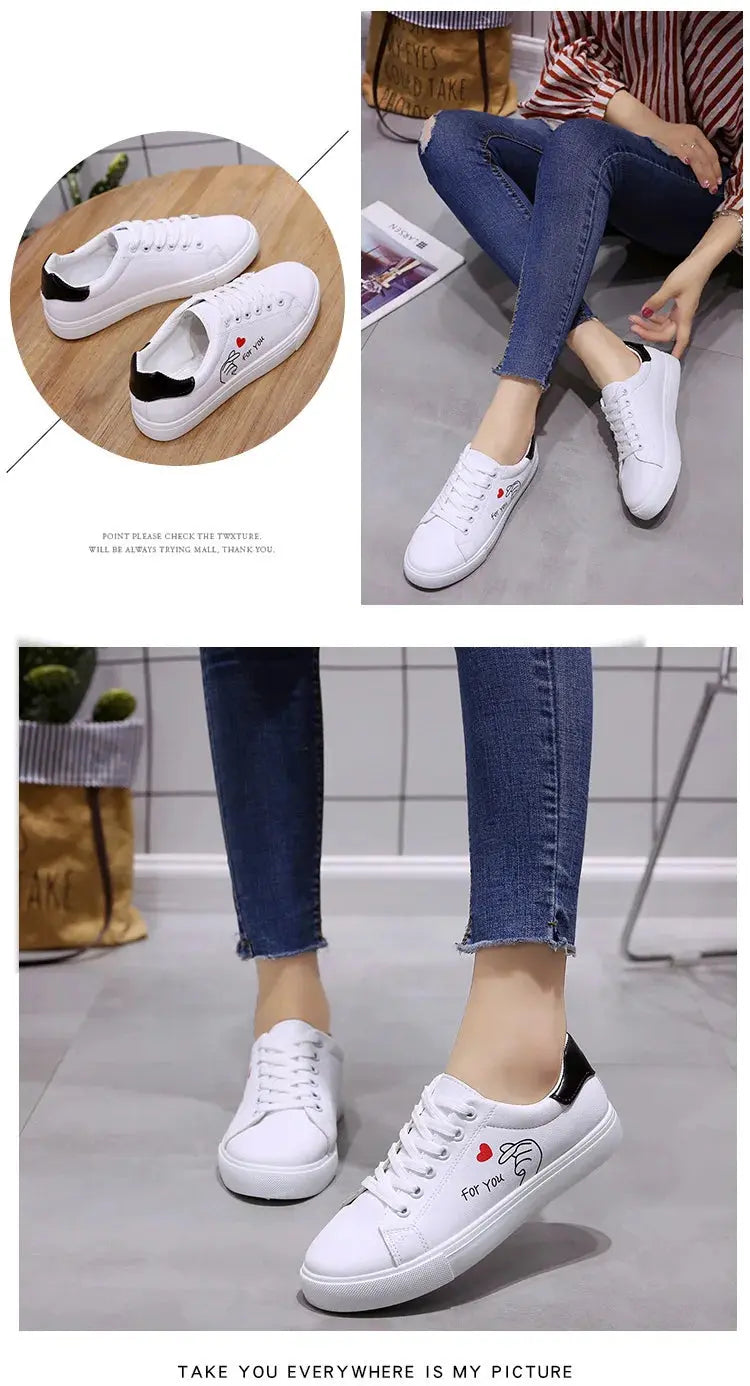 Chaussures de course blanches respirantes pour femmes, nouvelles chaussures décontractées avec lacets et fleurs brodées pour le printemps et l'automne MedSurgery Store For Digital Health