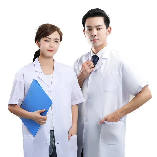 Blouse blanche, vêtements expérimentaux pour étudiants universitaires, vêtements médicaux à manches longues pour hommes et femmes, chimie et médecine à manches courtes MedSurgery Store For Digital Health