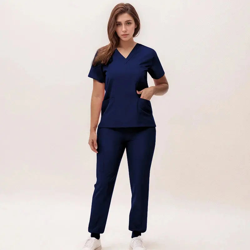 2025 nouvelles blouses de soins infirmiers à col en V, pantalons de jogging, ensembles de blouses de chirurgie, blouses dentaires, blouses d'hôpital, blouses d'hôpital S21 MedSurgery Store For Digital Health