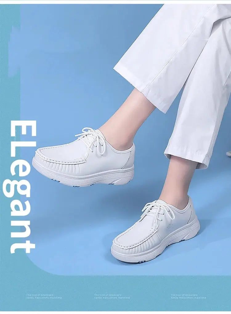 STRONGSHEN, chaussures blanches à plateforme, chaussures d'infirmières, chaussures de travail légères et confortables, chaussures à enfiler à la mode pour les femmes MedSurgery Store For Digital Health